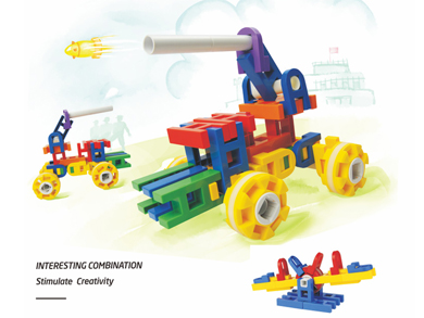 桌面玩具扭扭棒玩具管道积木动力拼插几何分类坦克摩托轮船