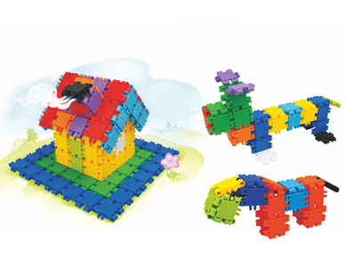 塑料拼插积木玩具千变万化软体玩具拼搭永乐旋转雅乐玩具RC1