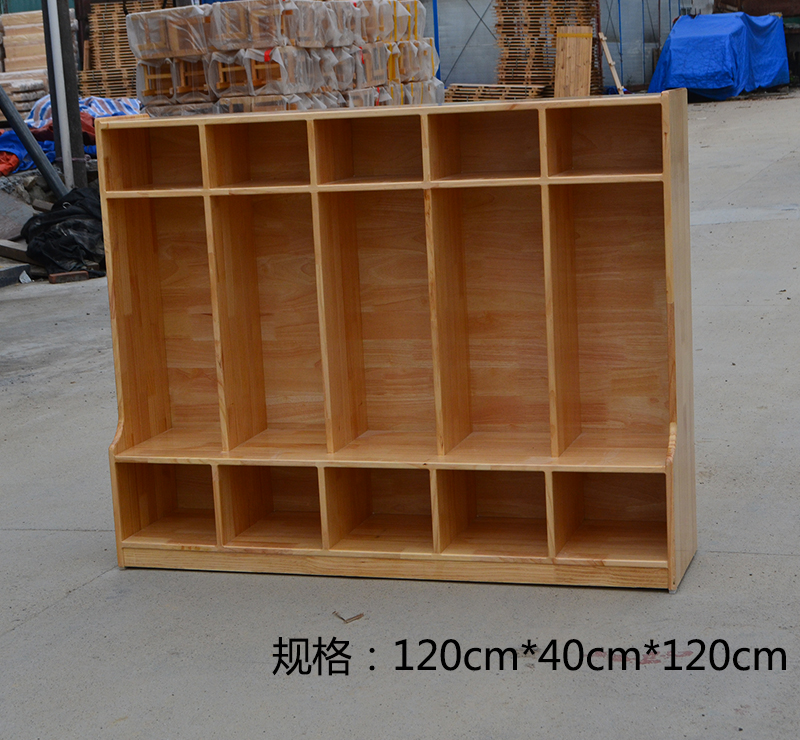 原木玩具柜系列E