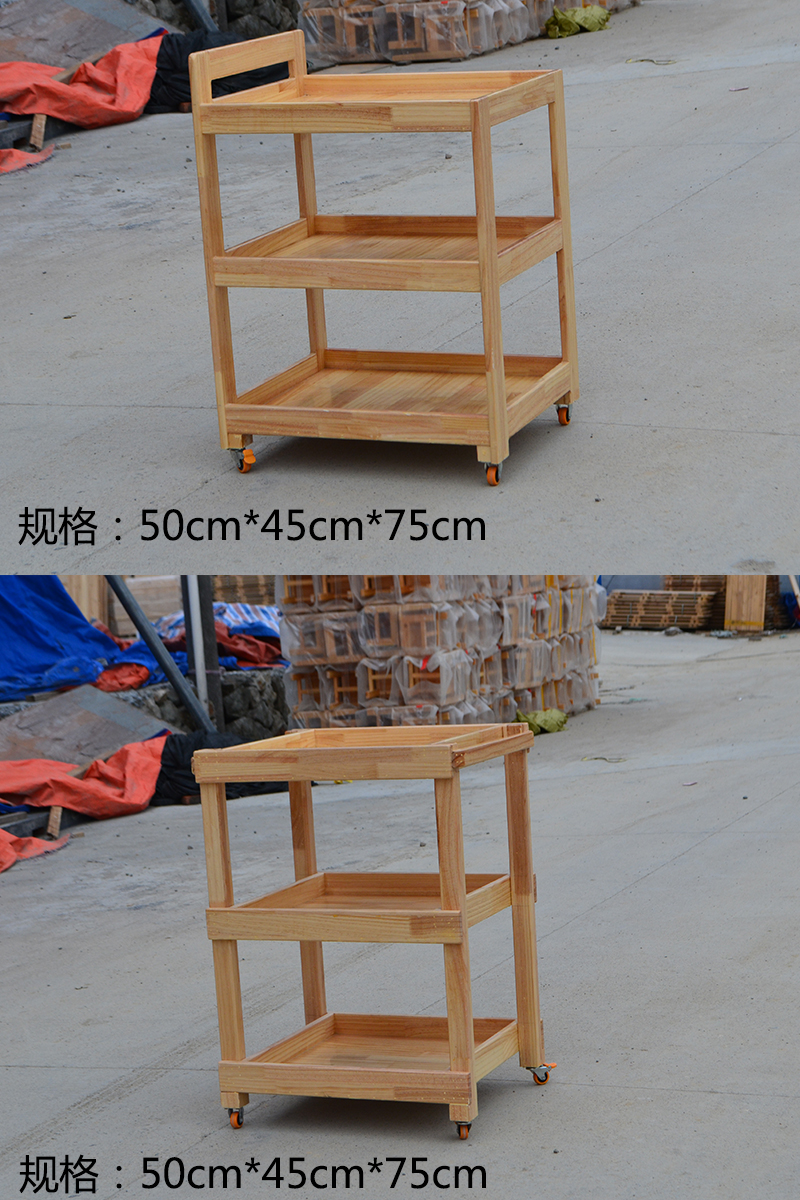 原木收拾架美工台