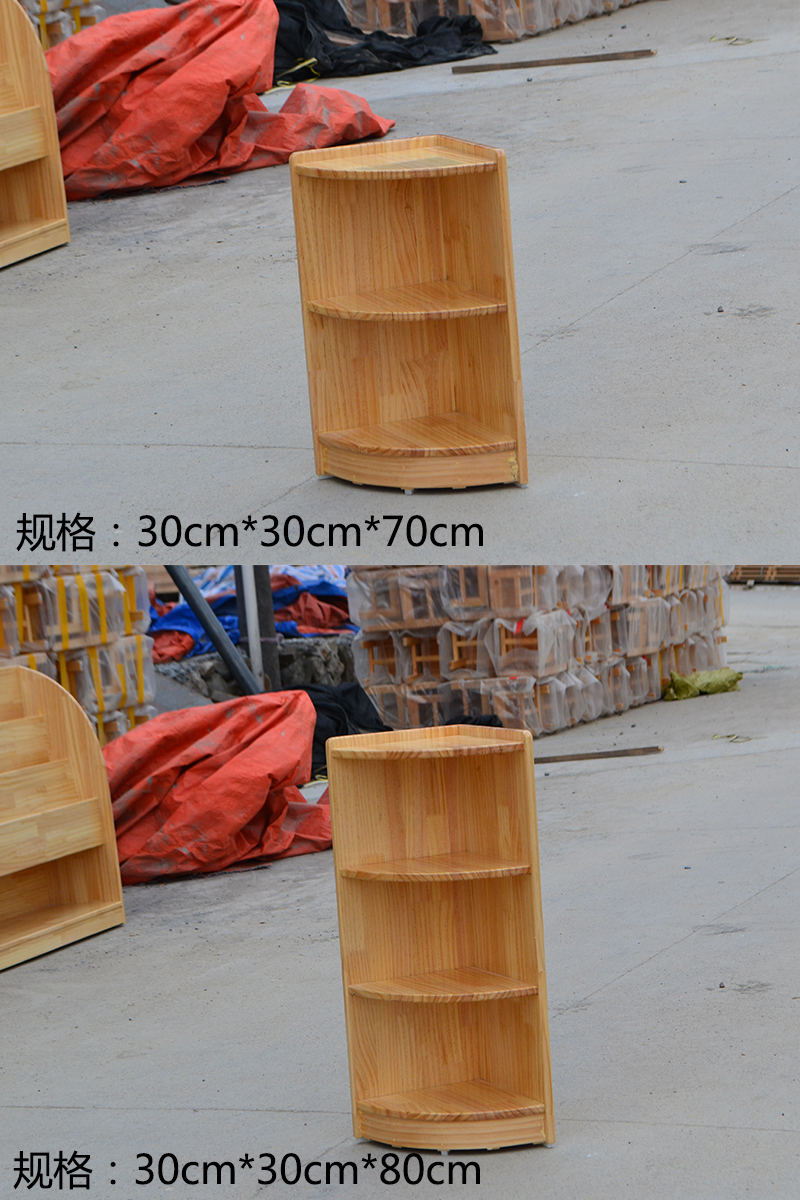 原木收拾架美工台